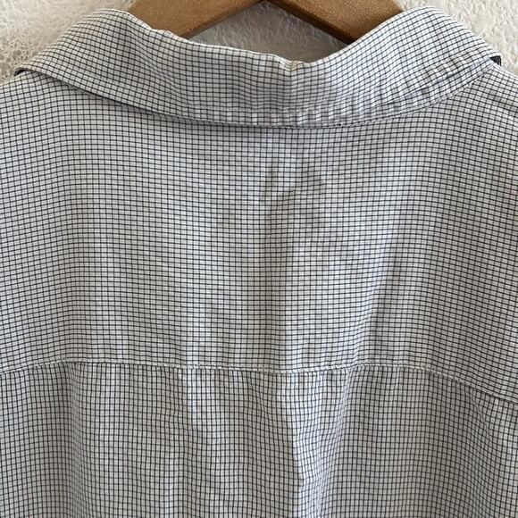 Oneill Paxton Window Pane Neutral Collar Button Front Shirt XL - Picture 7 of 7